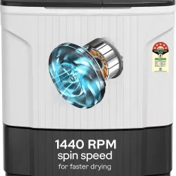 7 kg 5 Star With Rain Shower Spin Washing Machine Semi Automatic Top Load Grey, White-16