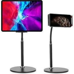 ADZOY Tablet Stand Holder for iPad with 360 Degree Rotating, Desktop Tablet Stand ack) Mobile Holder-image-6