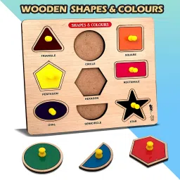 Geometric Shape Puzzles Learning Toys Sorting Blocks Board Game Pegboard Puzzle-0