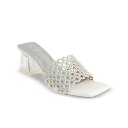 Metro Women Embellished Block Heel Sandals-picture-26