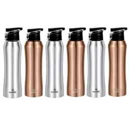 Speedex Silver-Toned & Copper-Toned 6 Pieces Stainless Steel Water Bottle - 1000 ml Each-image-28