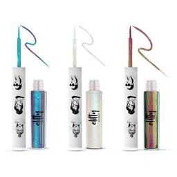 Elitty Set Of 3 Ombre Holographic Pop Coloured Eyeliner - 1 ml Each - Neon Nights Combo-42