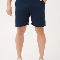 The Pant Project Men Jetstream Navy Relaxed Fit Sweatshorts-image-83