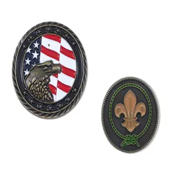ADORN Set Of 2 Unisex American Eagle Shaped Minimal Broochs-picture-36