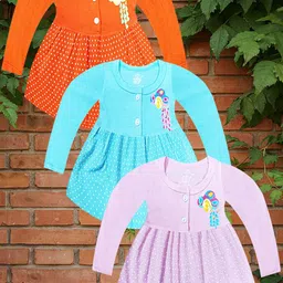 KidzzCart Polka Dot Print Fit & Flare Dress-picture-13