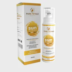 PURE PETALS Sunscreen Lotion SPF50+ PA+++ With Zinc Oxide - 100 ml-40