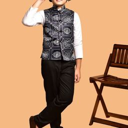 PRINTINDIA Boys Printed Mandarin Collar Nehru Jacket-image-41