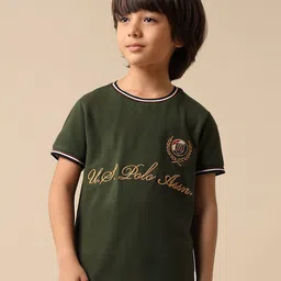 u.s. polo assn. kids Uspa Kids Boys Brand Embroidered Pure Cotton T-shirt-picture-26