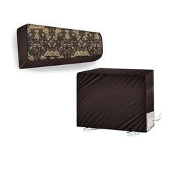 The Furnishing Tree Coffee Brown Printed Air Conditioner Cover-image-106