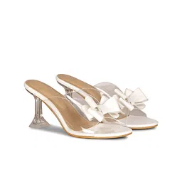 Commander Shoes Embellished Party High-Top Stiletto Sandals with Bows-44