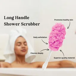 CareDone Soft Long Loofah with Handle image 4