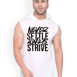 Fashnobic Never Settle Printed Innerwear Gym Vest K_Print-232_gym_vest White M-image-14