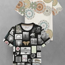 HELLCAT Boys 2 Printed Applique T-shirt-image-55