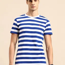 United Colors of Benetton Brand Logo Detail Horizontally Striped T-shirt-picture-24