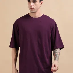 GLOWBERRY Men Floral Pure Cotton Raw Edge T-shirt-picture-31