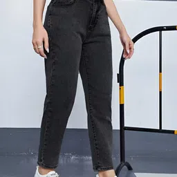 THIRD QUADRANT Women Jean Straight Fit Highly Distressed Stretchable Jeans-image-73