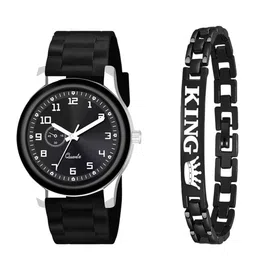 CSAMON Men Dial & Straps Analogue Watch B9050 C1001BLK NEW CD K Bracelet_SH-47
