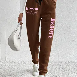 TABADTOD Women Printed Relaxed Loose Fit Joggers Trousers-image-91