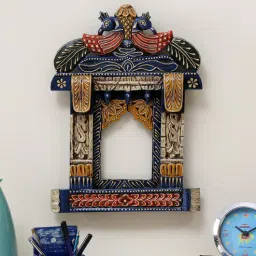 craft tree Jodhpuri Solid Wood Jharokha in Blue-picture-21