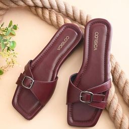 CORSICA Women Open Toe Flats with Bows-image-60