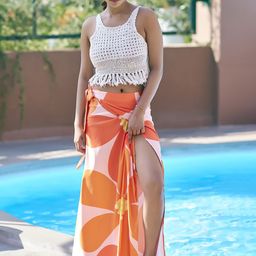 Curvy Lane Printed Cover Up Sarong-image-51