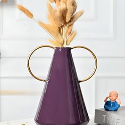 CraftVatika Purple Metal FlowerVases-image-86
