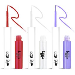 Elitty Set Of 3 Long Lasting & Smudge Proof Eyeliner- 4 ml Each- Red- White- Lilac image 2