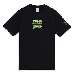 Puma x Tmnt Boys Printed Pure Cotton Relaxed Fit Short Sleeve T-Shirt-image-46