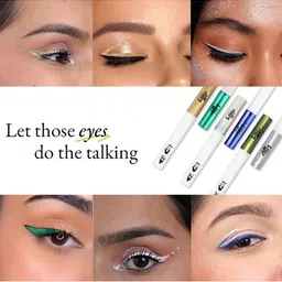Elitty Festive Set of 6 Pop Coloured Eyeliner - 4 ml Each image 3