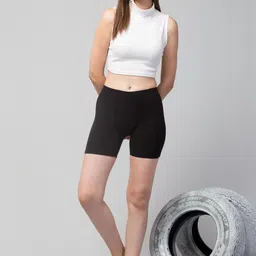 UllasPemium Women Skinny Fit Cycling Sports Shorts - Pack Of 2-picture-29