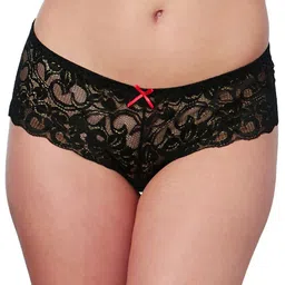 Dreamgirl Women Lace Scallop Low Rise Briefs-picture-31