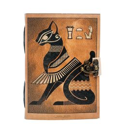 SWISS HORN Self-Design Leather Diary with Antique Closure-image-85