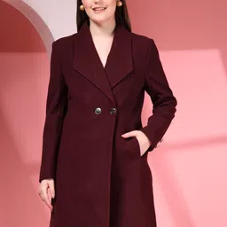 Juelle Notch Lapel Collared Over Coat-image-82