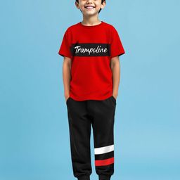 YK X Trampoline Unisex Kids Printed T-shirt-48