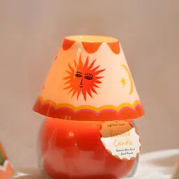 LIGHTHOUSE CANDLE Orange & White 1 pieces Jar Candle-image-82