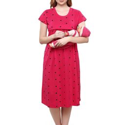 TIGYWIGY Printed Maternity Nightdress-image-39