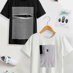 Dagcros Pack of 2 Boys Multi Tshirts-image-80