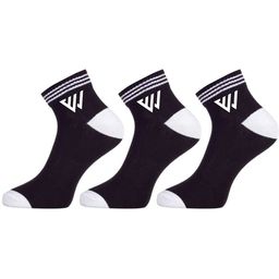 Winget Men Pack Of 3 Patterned Cotton Ankle Length Socks-image-92