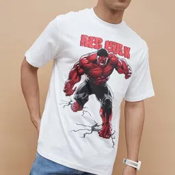Fame Forever by Lifestyle Men Hulk Graphic Printed Round Neck Cotton T-shirt-image-86
