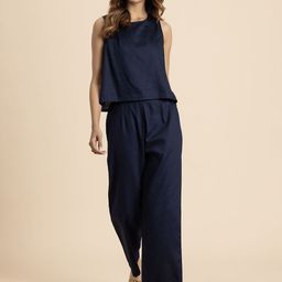 Moomaya Pure Cotton Top With Trouser Co-Ords-image-66