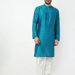 Ethnicity Men Yoke Design Thread Work Straight Kurta-picture-15