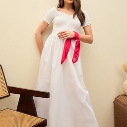 SASSAFRAS Fit & Flare Midi Dress-image-71