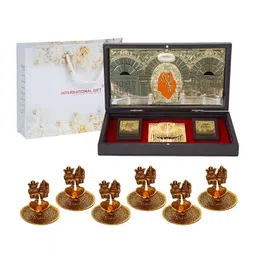 INTERNATIONAL GIFT Gold-Toned Religious Idol Showpiece-76