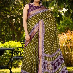 KALINI Ethnic Motifs Zari Bagh Saree-picture-35