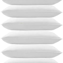 LUXURY Polyester Fibre Abstract Sleeping Pillow Pack of 6-25