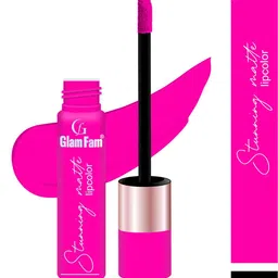 GlamFam Set Of 2 Stunning Matte Waterproof Lip Color- 5 ml Each- Fuchsia 04 image 3