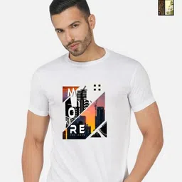 GLOBAL NOMAD Men 2 Printed Bio Finish Applique T-shirt-image-97