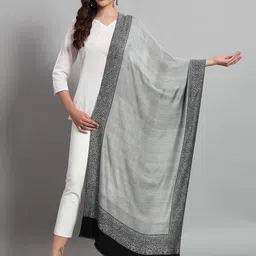 HANDICRAFT PALACE Women Woven Design Winter Stole-35
