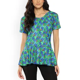 Aarika Abstract Printed Swim Suit With Goggle-19