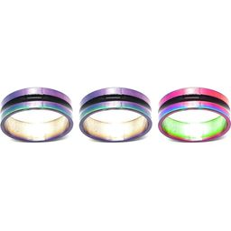 Dynamic Retail Global Set of 3 Rings for Men & Women, Multicolor-Multicolor Alloy Ring ()-14